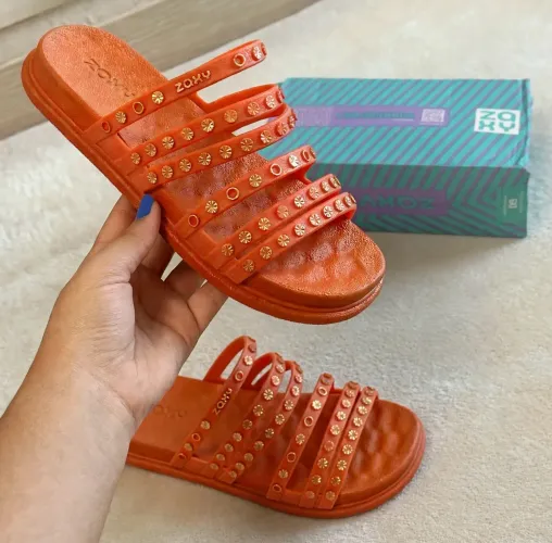 NOVO Sandália Feminina Papete Zaxy Tam 37