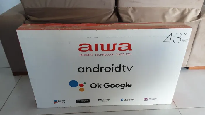 Smart TV AIWA 43? Android Full HD Borda Ultrafina HDR10 Dolby Áudio