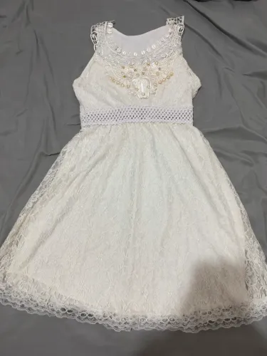 Vestido branco renda 