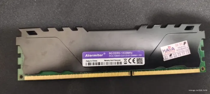 Memória RAM DDR3 8GB 1333MHz com Dissipador