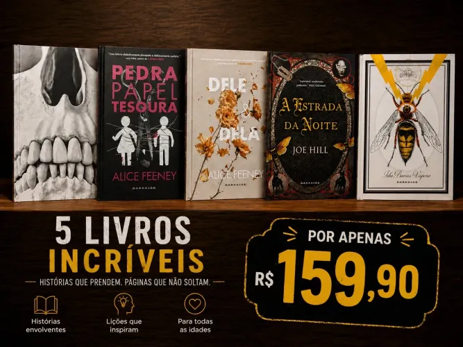 Kit livros Darkside + estrada da noite