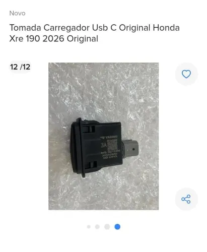 Carregador original Honda modelo 2026