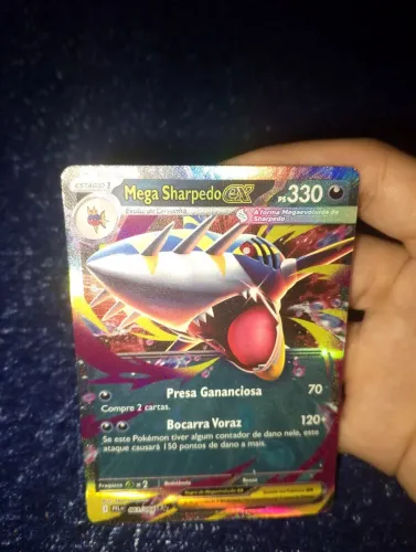 Mega Sharpedo ex 061/094 Holo Fogo Fantasmagórico Pokémon TCG