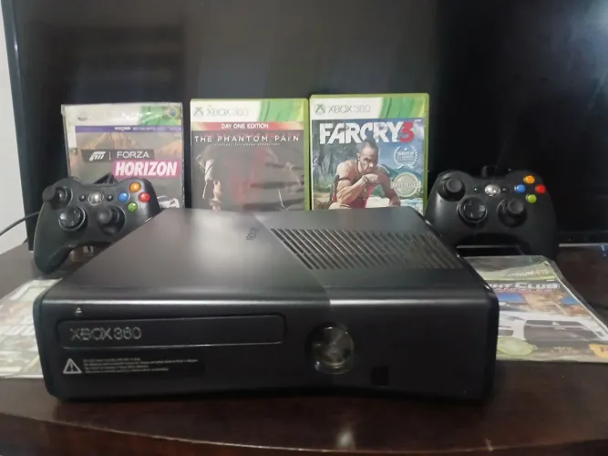 Xbox 360 desbloqueado completo troca em ps2 com volta valor 799