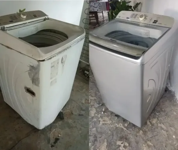 envelopa maquina de lavar e secar