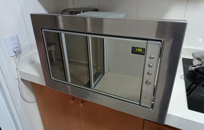 Micro-ondas espelhado 220v com moldura para embutir