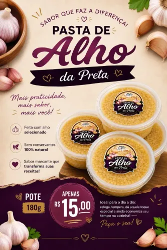 Pasta de alho da preta