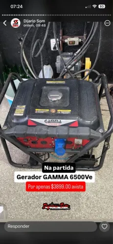 Gerado 6.5kva na partida
