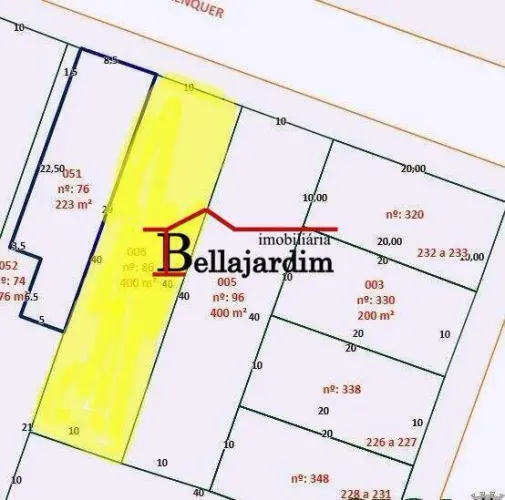 Terreno à venda, 400m² no Bairro Paraíso em Santo André/SP