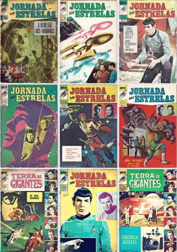 HIPER Jornada nas Estrelas & Terra de Gigantes - 9 HQs (EBAL) [1972-73] preço unitário.