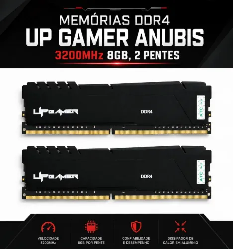 memoria up gamer anubis 8gb x 2 und 3200mhz cl16