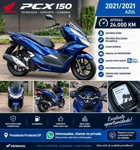 Honda PCX 150 Ano/modelo: 2021/2021