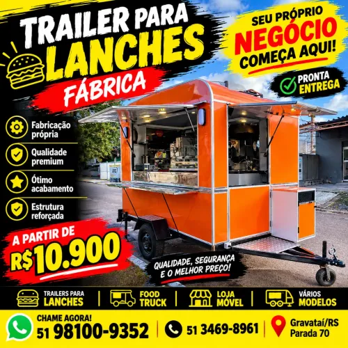 Trailer para lanches Fabrica 