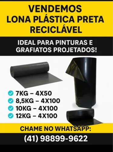 Bobina de Lona Plástica 4x100 - 18kg