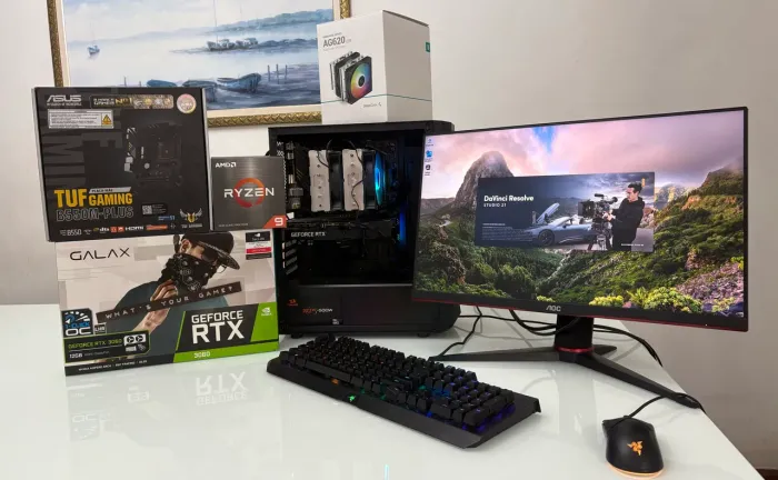 PC Gamer e Profissional RTX 3060 12GB GALAX + Ryzen 9 5900XT + 1TB SSD NVMe + 32GB RAM