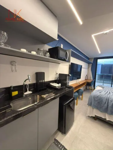 Flat a 60m. da praia com 19,76m² à venda por R$ 530.000 - Cabo Branco - João Pessoa/PB