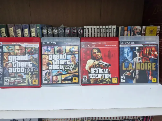 04 jogos de PS3 (Combo Rockstar)