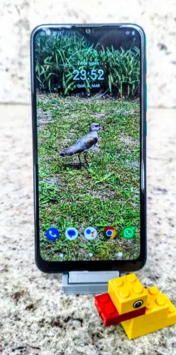 Moto e7 Power Azul Metálico - Tela Nova + Película Cerâmica + Carregador Turbo 25W