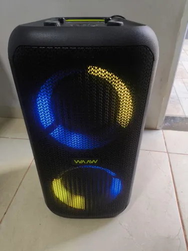Vendo Caixa de Som Bluetooth WAAW By Alok Infinito 200 160W RMS com 2 microfones e/ fio.
