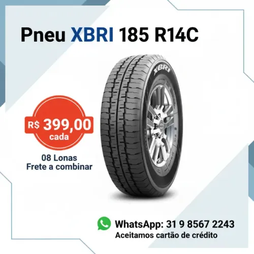 PNEUS DE CARGA ARO 14C, 15C E 16C, VANS, BONGO, KOMBI...
