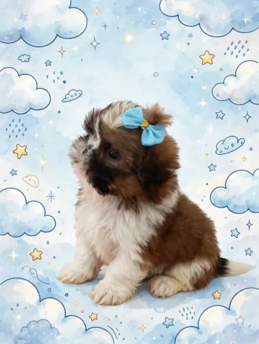 Machinho mini de shih-tzu 