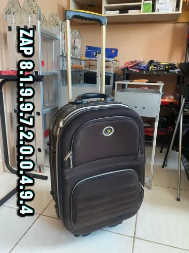 Mala de viagem pequena tecido (ver descrição)