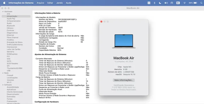 Macbook Air M3 256gb