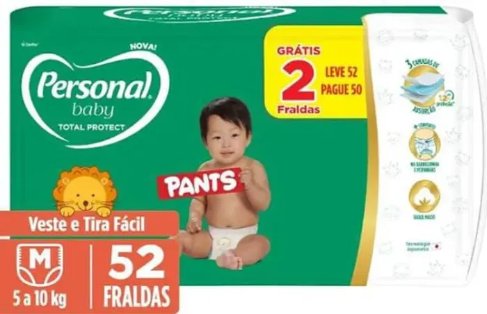 Troco Fralda tamanho M por tamanho XG