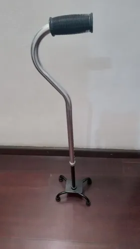 Bengala  4 pontas  inox  regulável 