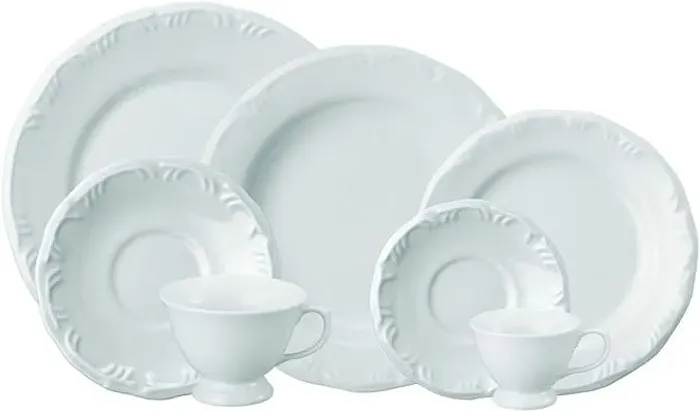 Jogo de Jantar Chá e Café - Porcelana Schmidt - Pomerode 42 Peças 