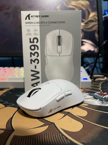 Mouse sem fio X3 Attack Shark PAW-3395