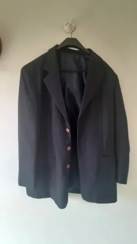 Blazer azul marinho de lã