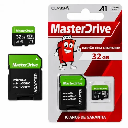 Cartão de Memória 32GB com Adaptador - Lacrado - Novo - Ditudo Tech e Variedades