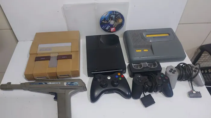 Lote de vídeo game super nintendo e wii