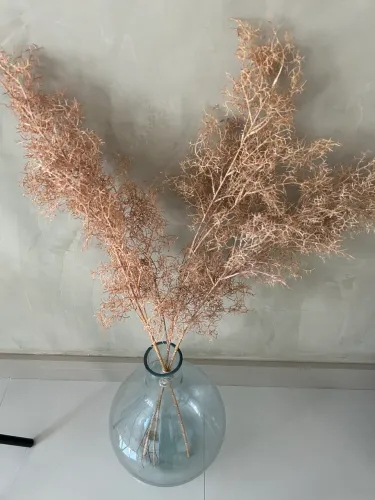 Vaso garrafão vidro e galhos secos artificiais