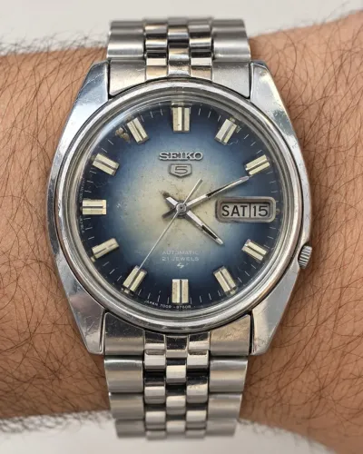 RELÓGIO SEIKO 5 - MOSTRADOR AZUL