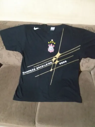 Camiseta Corinthians Nike Oficial Comemorativa Campeão Brasileiro  2005 Otimo  estadol 