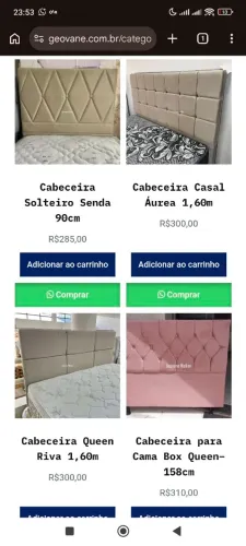 Cabeceira de cama solteiro casa Queen king sob encomenda cores variadas vários modelos