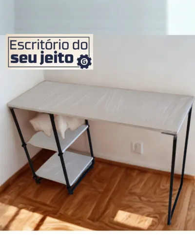 Mesa de Escritório 1,1m NOVA Escrivaninha Multiuso Industrial para Computador Notebook