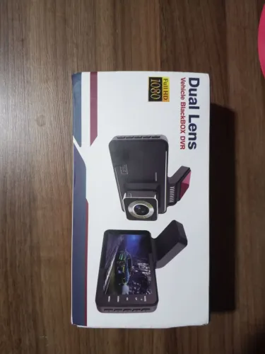 Câmera veicular Dual Lens Vehicle BlackBOX DVR!