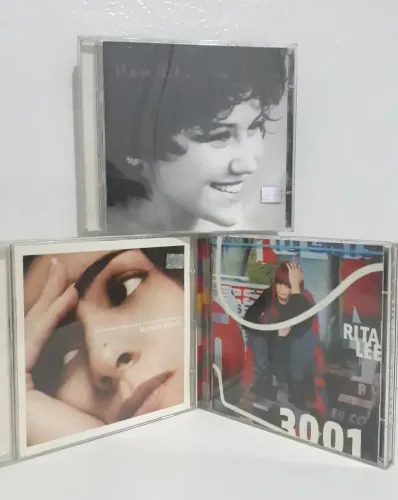 Trinca de Ouro da MPB: Maria Rita, Marisa Monte e Rita Lee - cds em excelente estado 