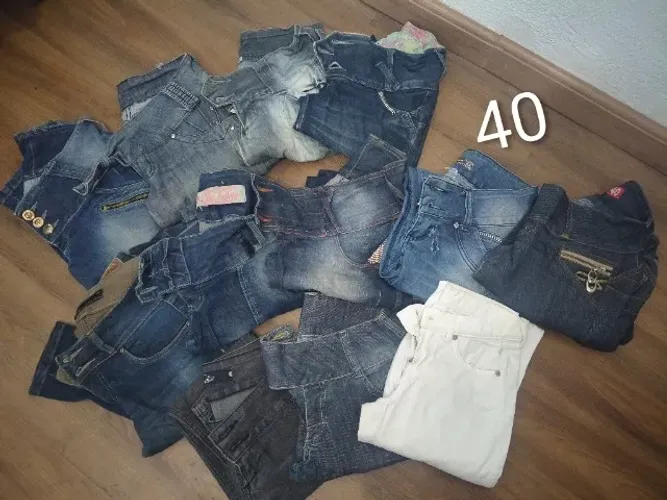Kit, lote Calças jeans sem marca 40