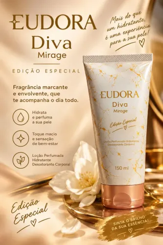 Hidratante Corporal Eudora Diva Mirage