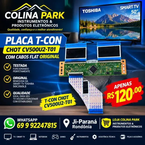 Placa T-con Smarttv Toshiba 50C35OLS 