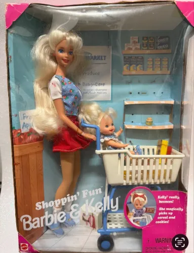 Shoppin Fun Barbie & Kelly Playset 1995 - Mattel Original - Caixa Lacrada (NRFB)