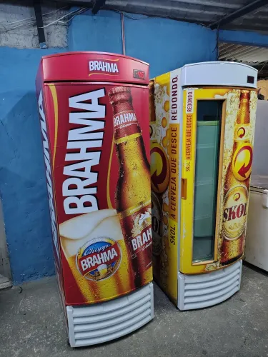 Cervejeira expositora Brahma 500 litros entrega