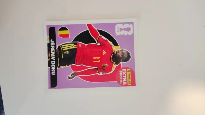 Figurinha Panini Extra Sticker JÉRÉMY DOKU regular