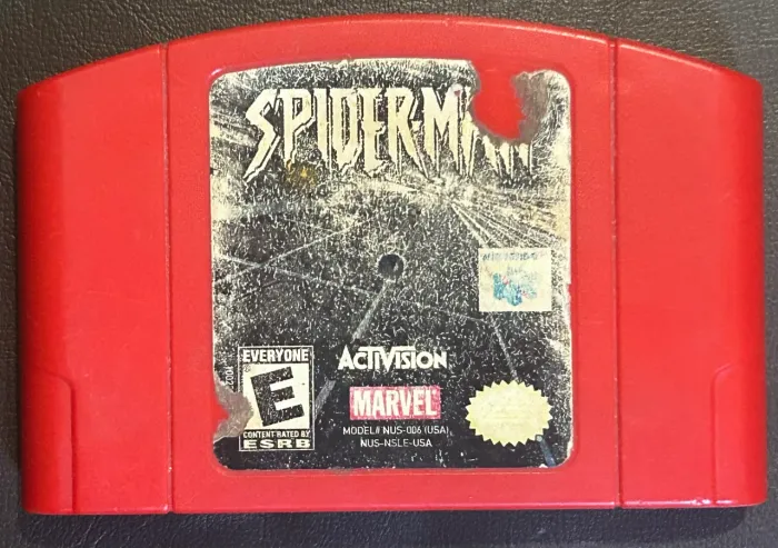 Spider-Man Nintendo 64 Original - Cartucho Vermelho (Versão Americana)