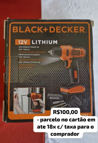 PARAFUSADEIRA BLACK +DECKER 12V