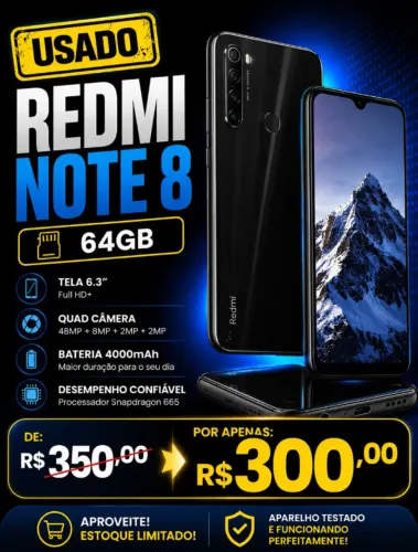 redmi note 8 300,00